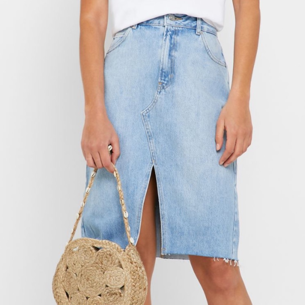 Topshop demin skirt NWT